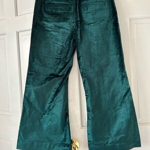 Free People velvety Forest Green Trousers